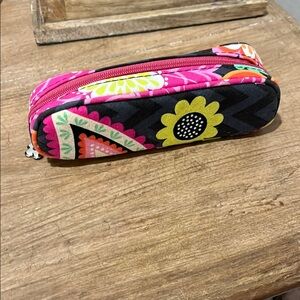 Vera Bradley Black and Pink Cosmetic Bag